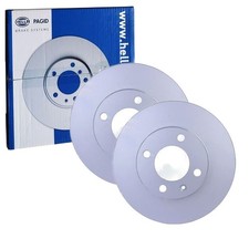 2x HELLA PAGID BREMSSCHEIBEN Ø239mm VORNE passend für AUDI 80 COUPE SEAT CORDOBA