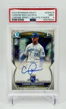Carson Roccaforte 2023 Bowman Draft Chrome 1st Auto HTA Choice Refractor /150