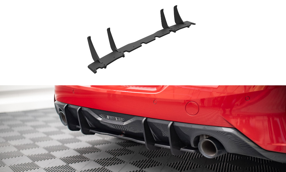 Diffuseur arriere BMW Z4 G29 Maxton Street Pro en ABS rouge aero