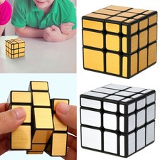 Magic Mirror Cube 3x3x3 Gold Silver Speed Cubes Puzzles Educational Gift