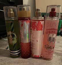 Bath & Body Works Body Mist Spray Lot of 4 Mixed Scents, All Lightly Used