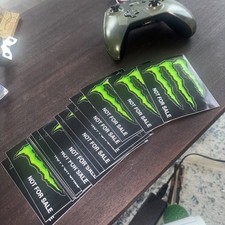 Monster Sticker - Monster Energy Sticker - &lsquo;NOT FOR SALE&rsquo; Rare Official Sticker