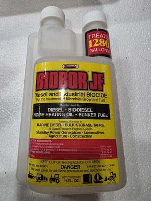 BIOBOR BB16EZ01US-2 Diesel Fuel Biocide,16 oz. 49YL84