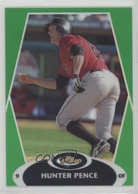 2008 Topps Finest Green Refractor 118/199 Hunter Pence #105 0af
