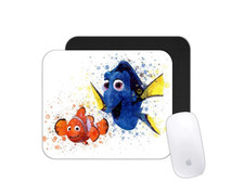 Dory and Nemo Fish Fun Art Watercolor Desk Mat Non-Slip Gaming Mouse Pad