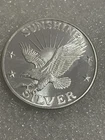 Rare! No Date Sunshine Mining 1 Troy Oz .999 Fine Silver Round