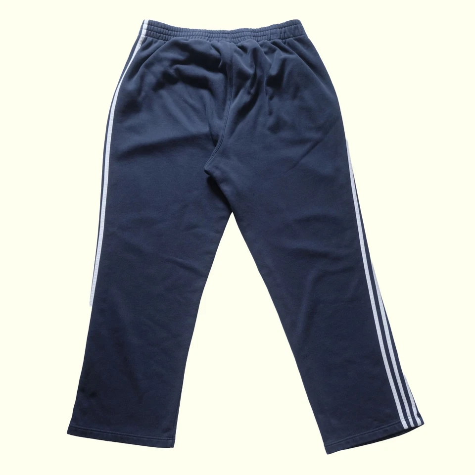 ADIDAS DE COLECCIÓN AÑOS 90 Y2K RETRO PIERNA ANCHA ALGODÓN PANTALONES DEPORTIVOS AZUL ACTIVO HOMBRE TALLA 2XL 2009 Foto 3 de 4