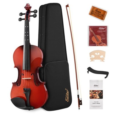 Eastar 1/4 Violin Set for Beginners, Fiddle Quarter Size with Hard Case, Rosi...
