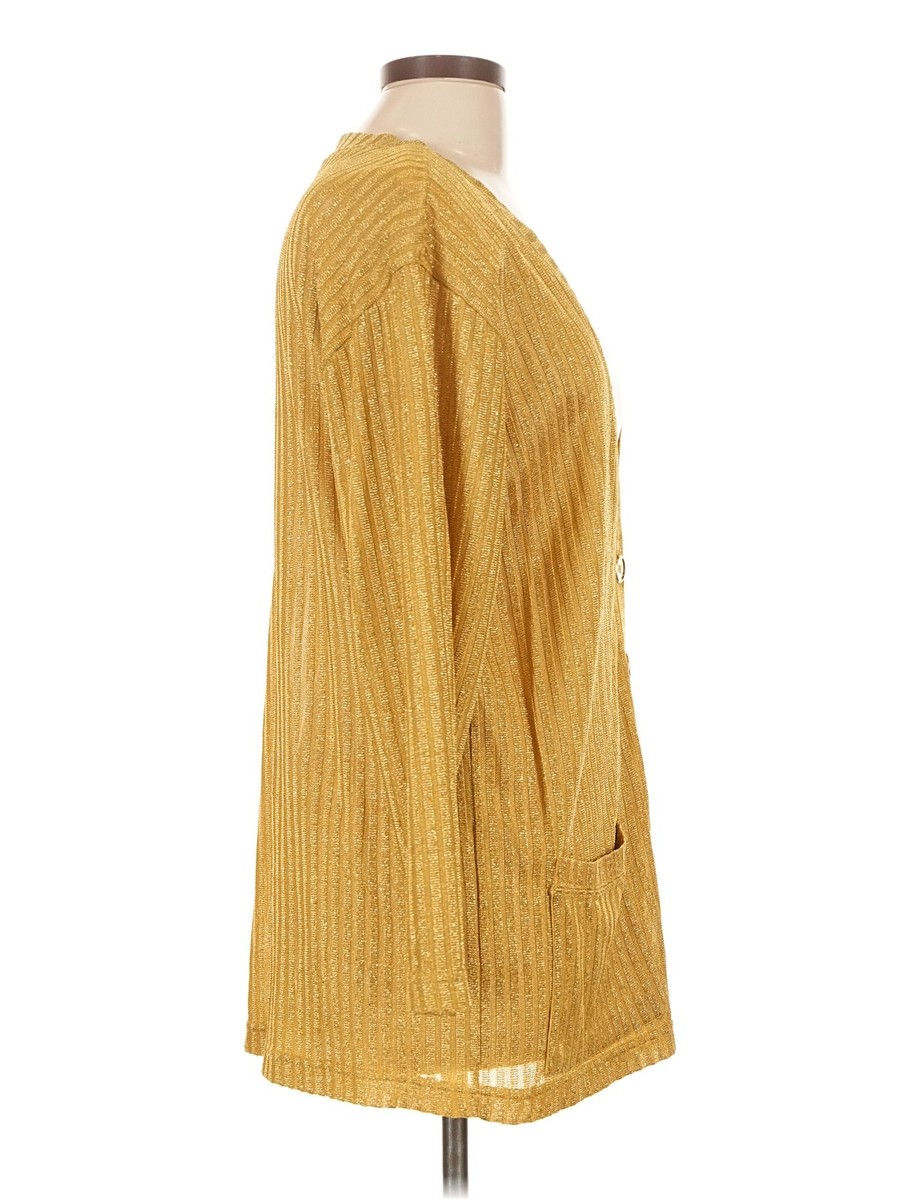Assorted Brands Women Gold Cardigan L View 3