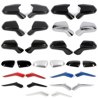FOR 2016-23 CHEVY CAMARO 2Pcs REARVIEW MIRROR COVER TRIM CAPS SHELL OVERLAY KIT