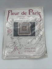 Carol Costello Fleur De Paris Fancy Work Cross Stitch Kit Fantasies Monogram 80s