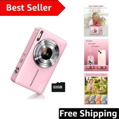 User-Friendly 44MP Digital Camera for Children   Lightweight & Travel Ready