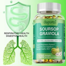 Soursop Graviola - Supports Respiratory System, Digestive Health, and Skin Care