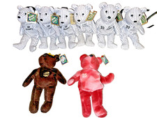 Vintage Salvinos Beanie Baby MLB Beano's NY Yankees 6 Player Set 2 extras