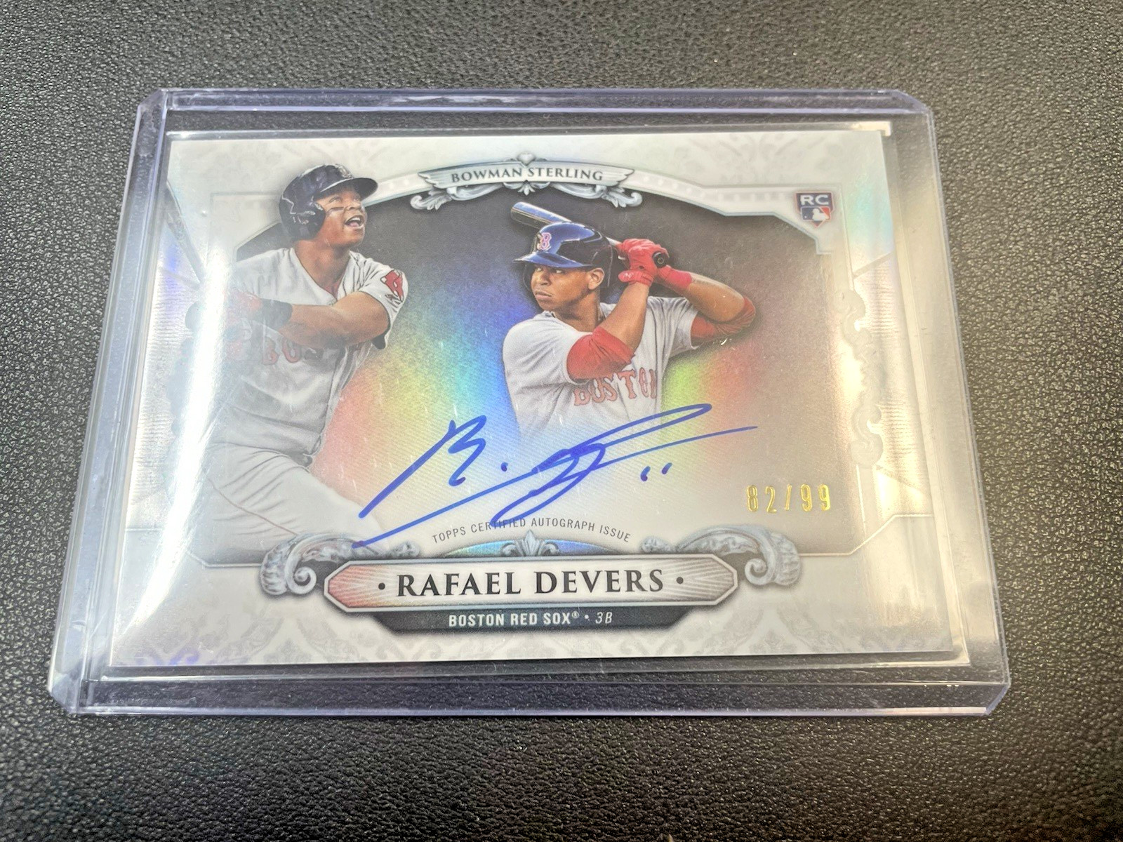 2018 Bowman Chrome - Bowman Sterling Rafael Devers RC Auto 82/99 Red Sox