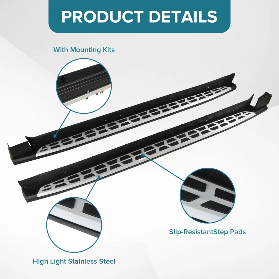 Running Boards Side Step Nerf Bar For 2022-2025 Hyundai Tucson Foto 4 de 4