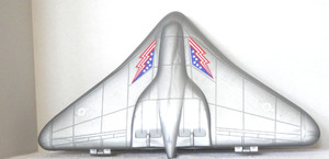 Vintage 1989 Micro Machines B-51 Silver Stealth Bomber Case w/14 Planes