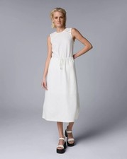 Simply Vera Vera Wang Linen Blend Drawstring A-Line Maxi Skirt Woman's Large