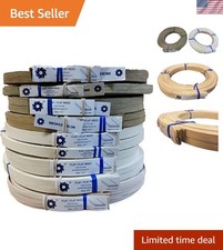 Durable 1 Pound Rattan Reed Coil - For Basketry Seat Weaving, Smoked Color