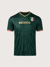 2026 World Cup Mexico Fan Jersey Soccer Football Shirt Mesh Breathable Slim Fit