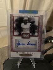 2021 Sage Premier Draft Auto Red Spencer Brown #A131 Rookie Auto RC
