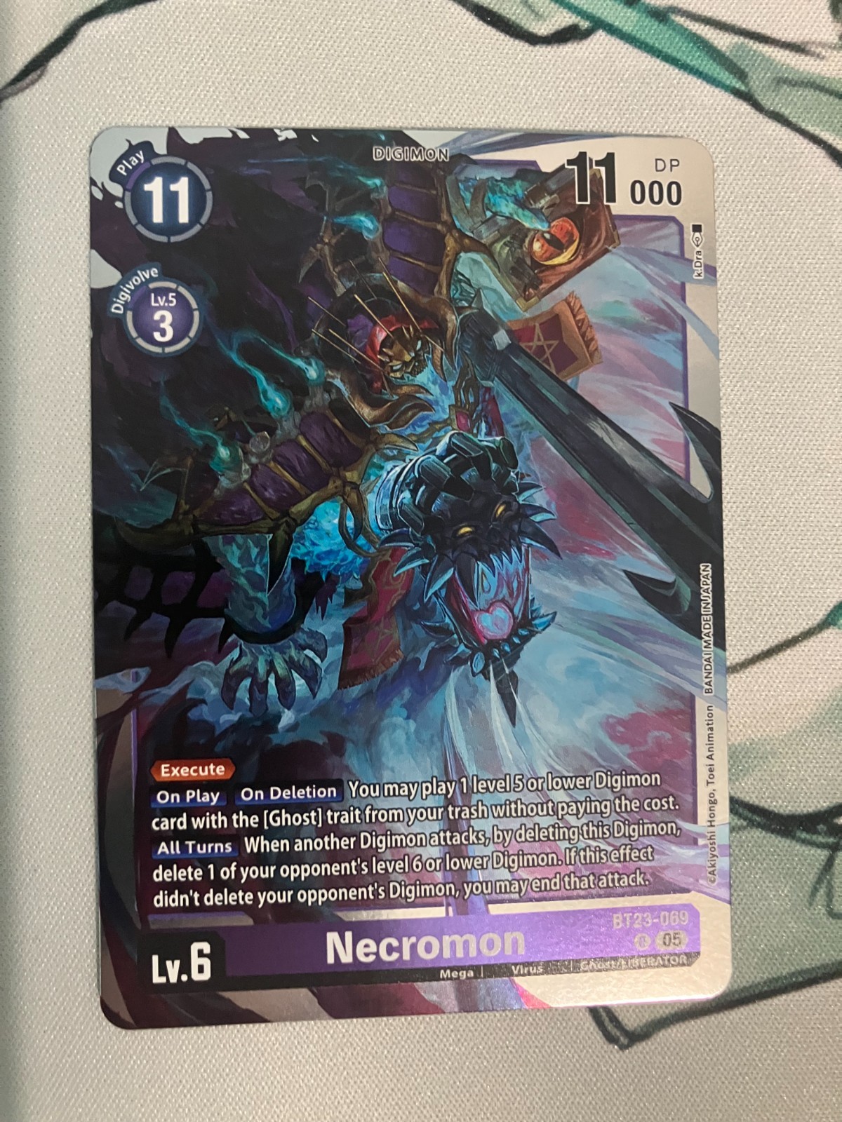 Necromon BT23-069 R Digimon | Hackers' Slumber NM