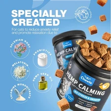 CHEWIA CAT CALMING TREATS - ADVANCED CALMING CARE FOR CATS - CAT ANXIETY