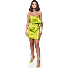 Selena Gomez (Green Dress) Mini Size Cutout