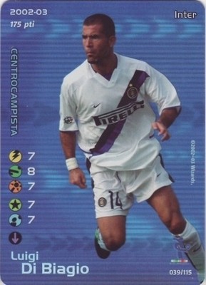 Football Champions FOIL Luigi di Biagio INTER 2002-03 ITA
