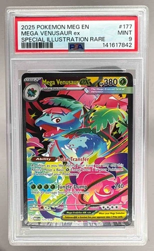 7842 Mega Venusaur ex 2025 Pokemon Mega Evolution #177 SIR PSA 9