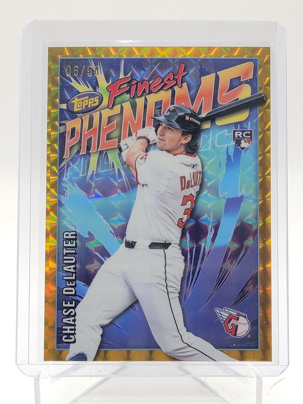 CHASE DELAUTER 2026 TOPPS FINEST PHENOMS ROOKIE GOLD GEOMETRIC /50 #FP-24 Q3967