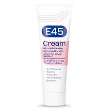 Image of E45 Cream 50 g – Moisturiser for Dry Skin and 50 g (Pack of 1), White