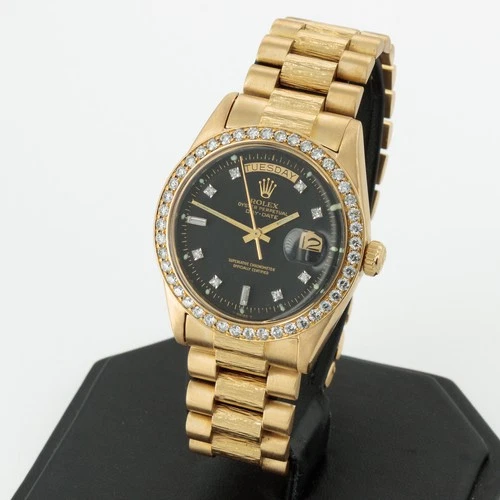 Men's Rolex Day-Date Bark Ref.#1807 36mm Diamond Dial & Bezel W259792-1
