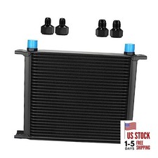 30 Row 10AN AN10 Aluminum Engine Transmission Oil Cooler 30 Row with Adapters