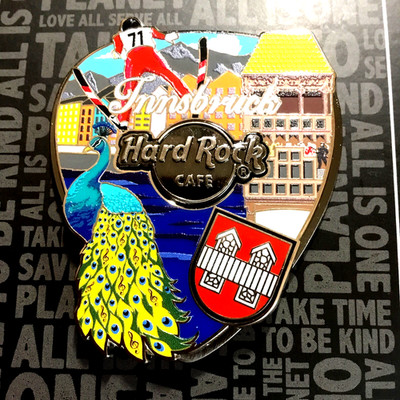 HRC Hard Rock Cafe Pin Innsbruck 3D Collage pick Pin  NEU 2025