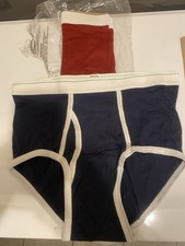 Vintage 5050 NOS Underwear Briefs Made In U S A Large 38-40 In Package 2 Pair
