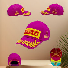 Pirelli unisex embroidered casual adjustable curved brim baseball cap hat
