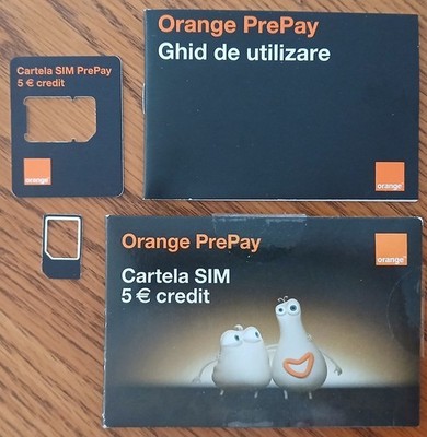 ROMANIA 2026  5 Orange PrePay No SIM Card Adapter Only 2967-2
