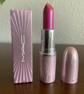 MAC Love Me Frosted Buildable ICE ICE BABY! Lipstick RARE Discontinued New n Box