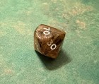 TORTOISE SHELL Chessex Rainbow d% Percentile Die OOP — photo 7