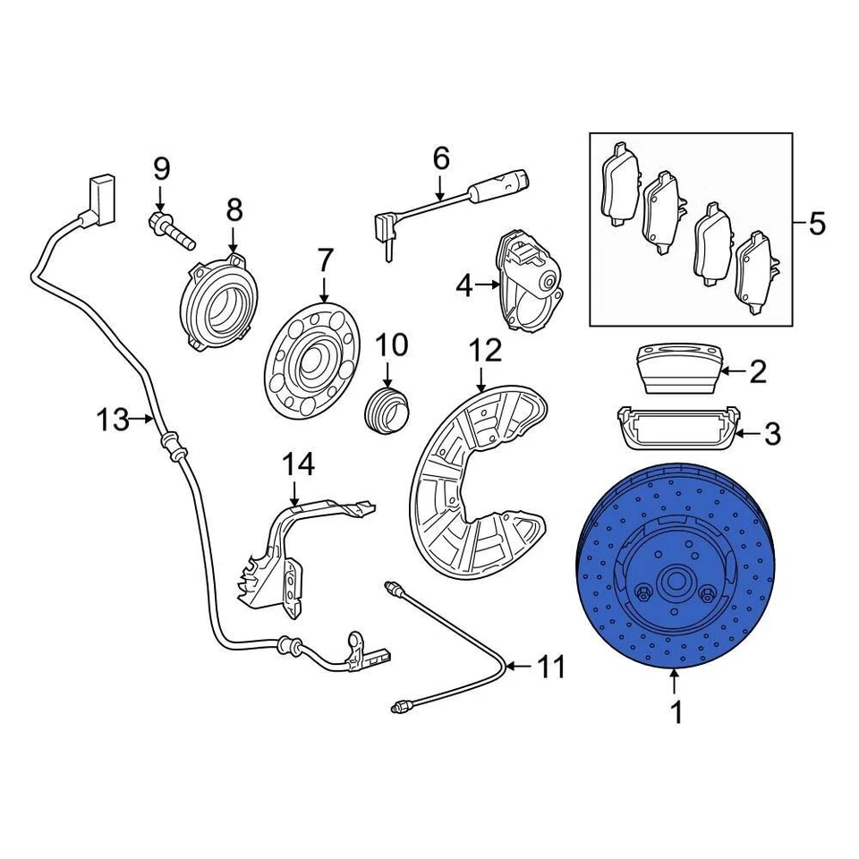 For Mercedes-Benz SLC43 AMG 17-20 Mercedes-Benz 1724230112 Rear Disc Brake Rotor Foto 3 de 4