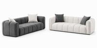 Wohnzimmer Set 3+3 Sitzer Designer Polstersofa 2X 3-Sitzer Sofa LuxusmöBel