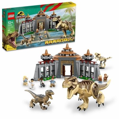 LEGO Sealed New Jurassic World: Visitor Center: T. Rex & Raptor Attack (76961)