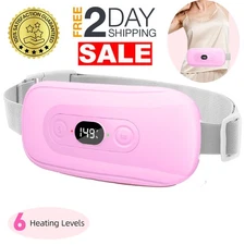 Almohadilla Térmica Eléctrica Menstrual Colicos Para Aliviar El Dolor Mujer Rosa
