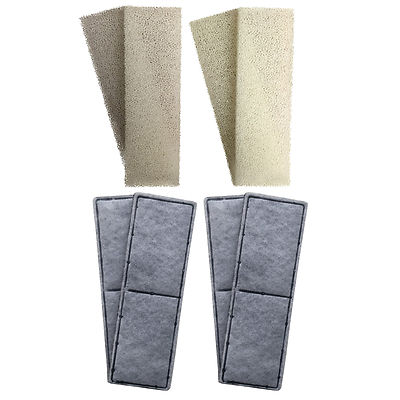 4 x kompatible Fluval U3 Schaumstoff und Polycarbon Kartuschen Innenfilterschwämme