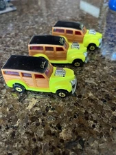 80s HOT WHEELS 1/64 40 FOOD WOODY CAL CUSTOM NEW WO/PKG Lot Of (3)