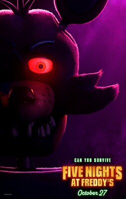 2023 Five Nights At Freddy's Movie Poster 11X17 Freddy Fazbear's Pizzeria  