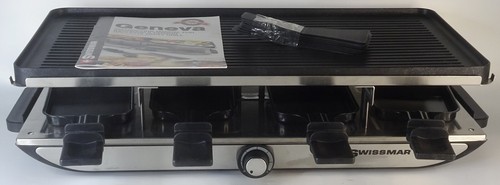 Swissmar Geneva Raclette w Reversible Cast Aluminum Grill Top 8 Person 1440500 - Bild 1 von 4