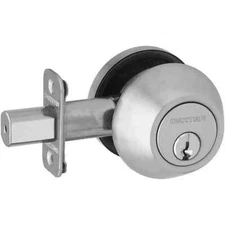 Schlage Dexter JD60630 Single-Cylinder Deadbolt - Satin Stainless Steel
