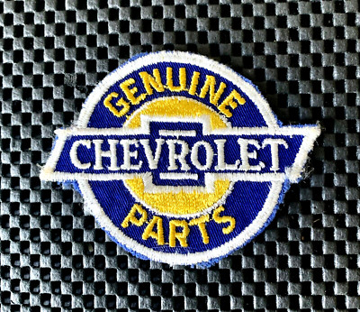 CHEVROLET GENUINE PARTS EMBROIDERED SEW ON ONLY PATCH CHEVY AUTO 3 1/2 ...